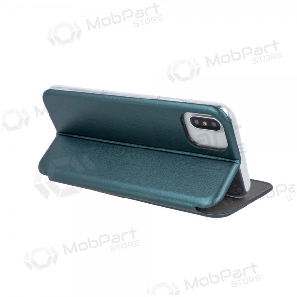 Apple iPhone 12 Pro Max fodral - Book Elegance (mörkgrön)