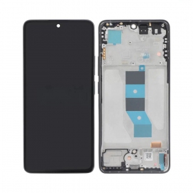 Ekranas Xiaomi Redmi Note 14 5G su lietimui jautriu stikliuku och rėmeliu Midnight Black original (service pack)
