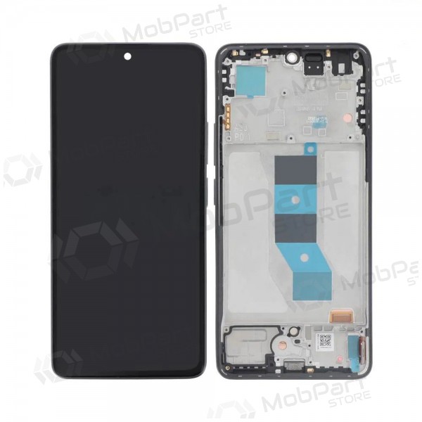 Ekranas Xiaomi Redmi Note 14 5G su lietimui jautriu stikliuku och rėmeliu Midnight Black original (service pack)