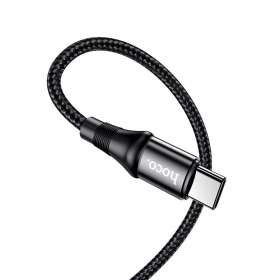 USB kabel Hoco X50 Exquisito Type-C - Type-C 100W 1.0m (svart)