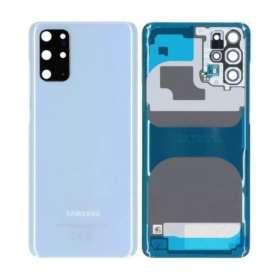 Samsung G985 / G986 Galaxy S20 Plus baksida / batterilucka (Cloud Blue) (begagnad grade B, original)