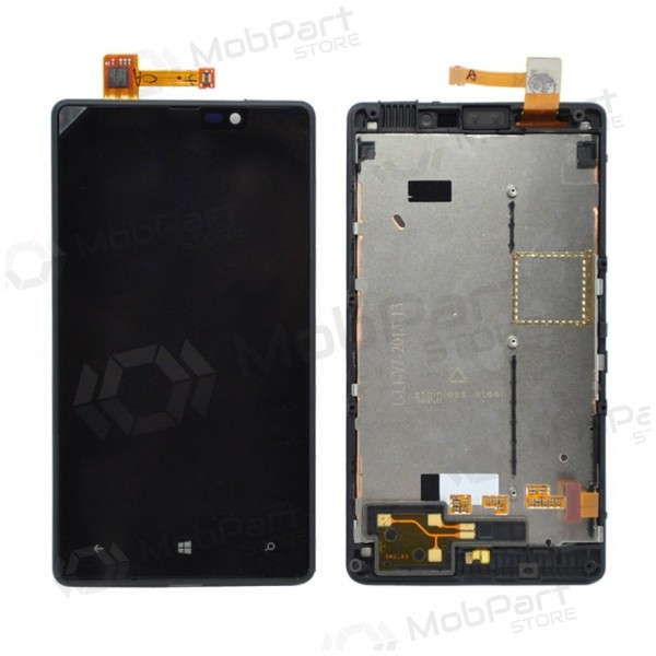 Nokia Lumia 820 pekskärm (med ram)