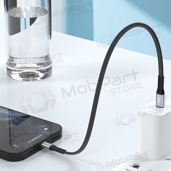 Lightning-kabel Dudao L10P USB-C till Lightning 0.23 m 20 W svart