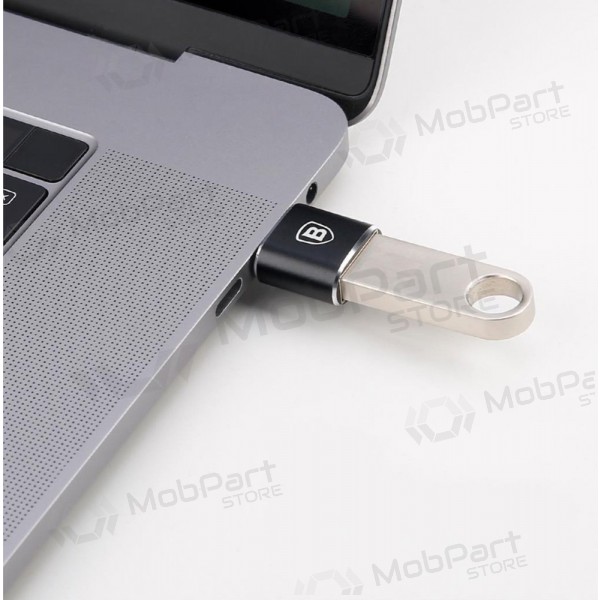 Adapter Baseus USB-A to Type-C OTG svart CATOTG-01