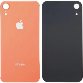 Apple iPhone XR baksida / batterilucka ljusröd (coral) (bigger hole for camera)