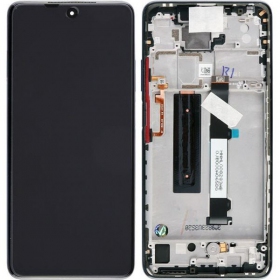 Xiaomi Mi 10T Lite 5G skärm (Pearl Gray / Tarnish) (med ram) (service pack) (original)