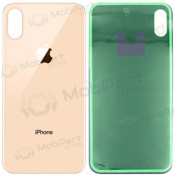 Apple iPhone XS Max baksida / batterilucka (guld) (bigger hole for camera) Apple iPhone XS Max baksida / batterilucka (guld) (bigger hole for camera)