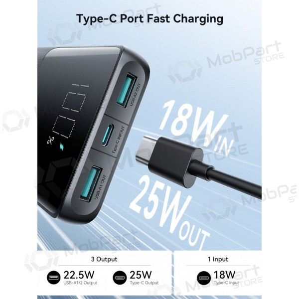 Powerbank Power Bank Joyroom JR-PBF20 22.5W 10000mAh svart