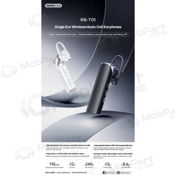 Bluetooth handsfree Remax RB-T01 Bluetooth svart