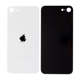 Apple iPhone SE 2020 / SE 2022 baksida / batterilucka (vit) (bigger hole for camera)