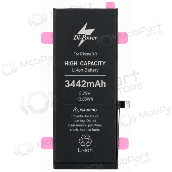 Apple iPhone XR batteri, ackumulator Di-Power 3442 mAh (förstärkt kapacitet)