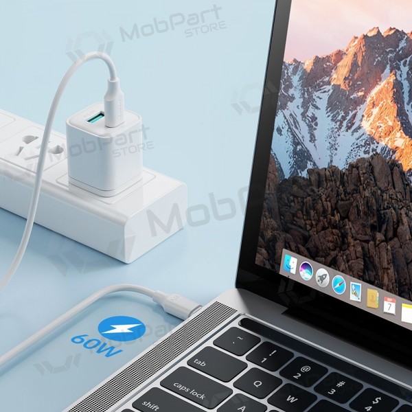 USB kabel Joyroom S-CC060A9 Type-C to Type-C 60W 1.0m vit