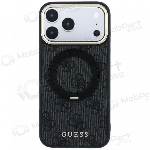 Apple iPhone 18 Pro Max fodral - Guess PU 4G Ring Stand MagSafe (svart)