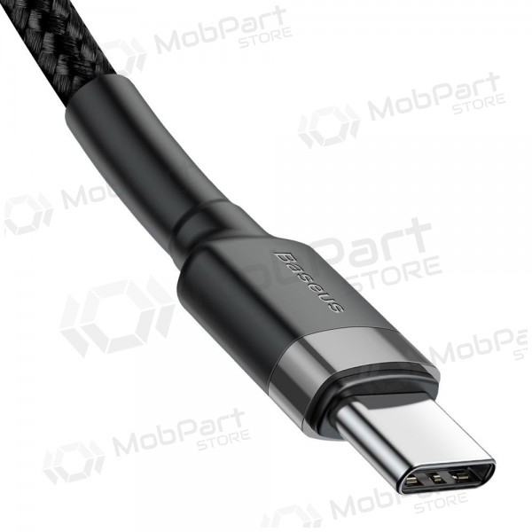 USB kabel Baseus Cafule PD60W Type-C 2.0m grå-svart CATKLF-HG1