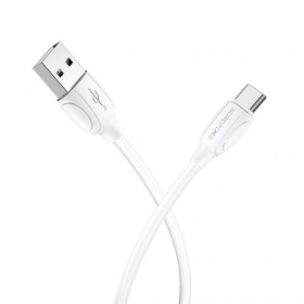 USB kabel Borofone BX19 USB-A to USB-C 1.0m vit