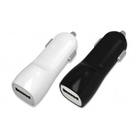 Laddare automobilinis Tellos USB (dual) (1A+2A) (vit)