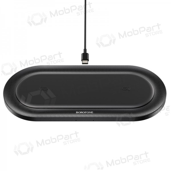 Laddare trådlös Borofone BQ7 Prominent Dual (10W) (svart)