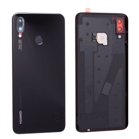 Huawei P Smart Plus baksida / batterilucka (svart) (begagnad grade B, original)