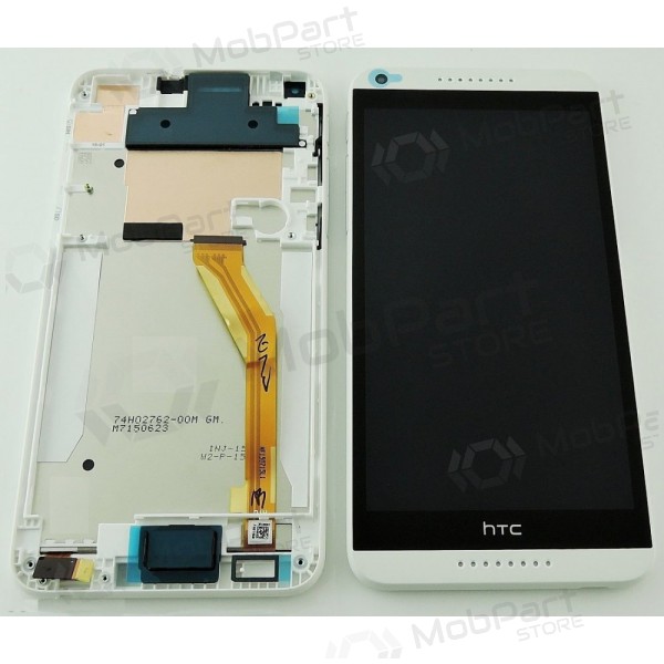 HTC Desire 816 skärm (vit) (med ram) (service pack) (original)
