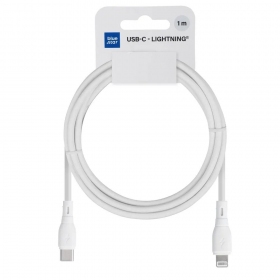 Lightning-kabel Blue Star PJ72-18-3 USB-C till Lightning 1 m vit