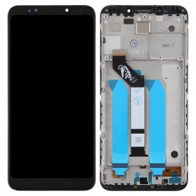 Xiaomi Redmi 5 Plus skärm (svart) (med ram)