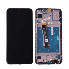 Huawei P Smart 2019 / P Smart Plus 2019 skärm (svart) (med ram) (Premium)