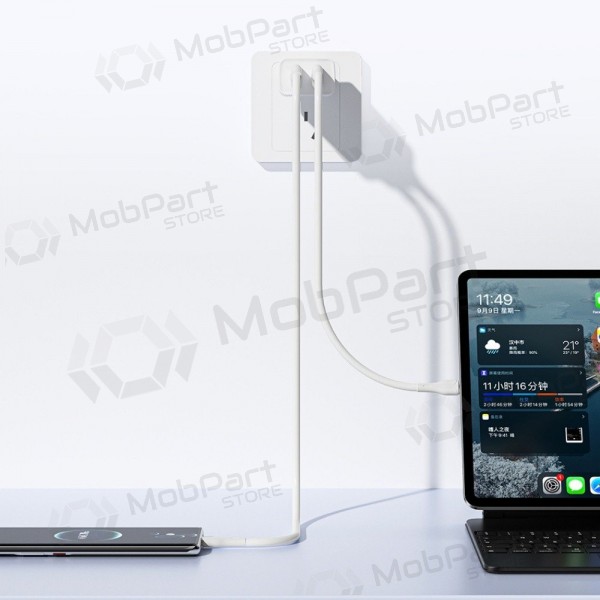 Laddare Awei C15-EU 2xUSB-A 10W vit