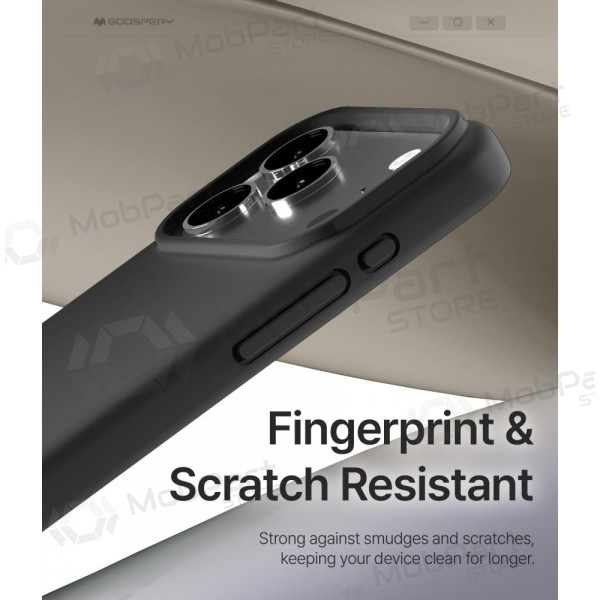 Apple iPhone 17 Pro, 18 Pro fodral Mercury "Pure Magsafe Silicon Case" (röd)