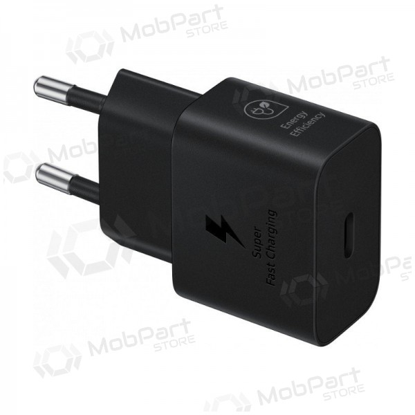Laddare original Samsung EP-T2510NBEGEU 25W förpackningen innehåller svart