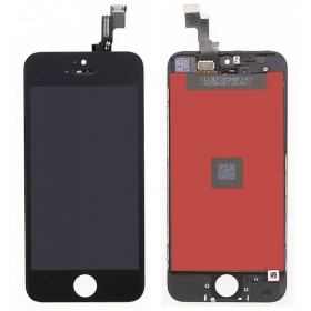 Apple iPhone 5S / iPhone SE skärm (svart) (refurbished, original)