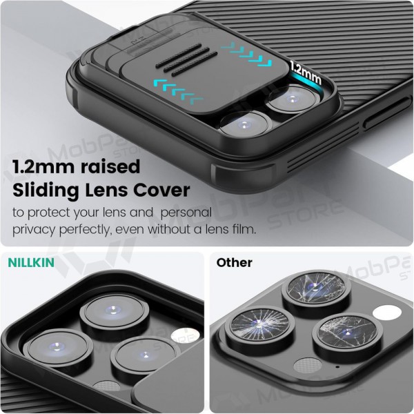 Apple iPhone 15 Plus mobilskal „Nillkin CamShield Pro“ (svart)