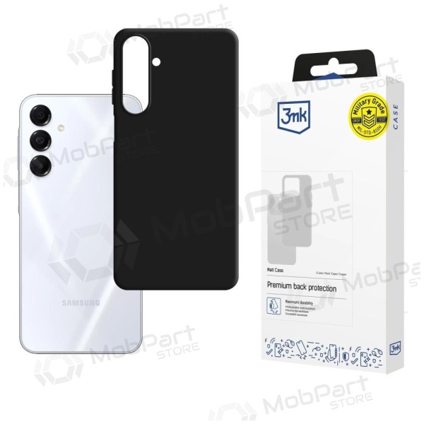 Samsung Galaxy A17, A18 fodral - 3MK Matt Case (svart)