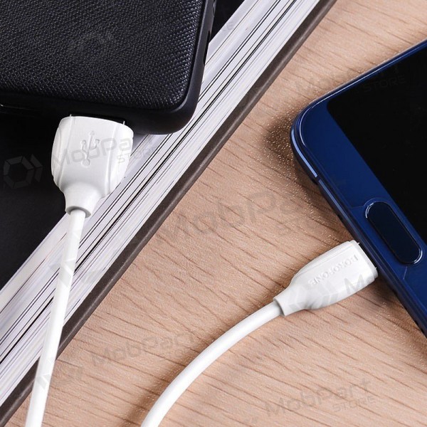 USB kabel Borofone BX19 USB-A to USB-C 1.0m vit