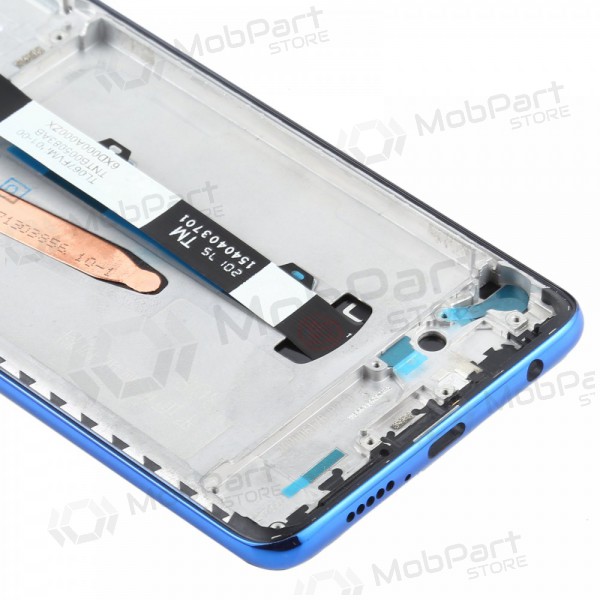 Xiaomi Poco X3 / X3 NFC skärm (blå) (med ram) (service pack) (original)