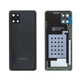 Samsung N770 Galaxy Note 10 Lite baksida / batterilucka svart (Aura Black) (begagnad grade C, original)