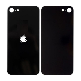 Apple iPhone SE 2020 / SE 2022 baksida / batterilucka (svart) (bigger hole for camera)