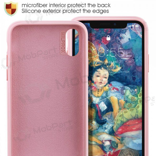 Apple iPhone 13 Pro Max fodral - Liquid Silicone - 1.5mm (rosa)