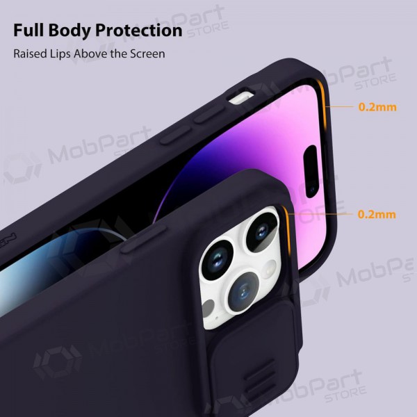 Apple iPhone 14 Plus mobilskal „Nillkin Silicone“ (tamsiai violett)