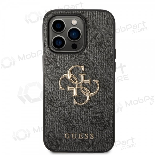 Apple iPhone 14 Pro fodral - Guess PU 4G Metal Logo (grå)