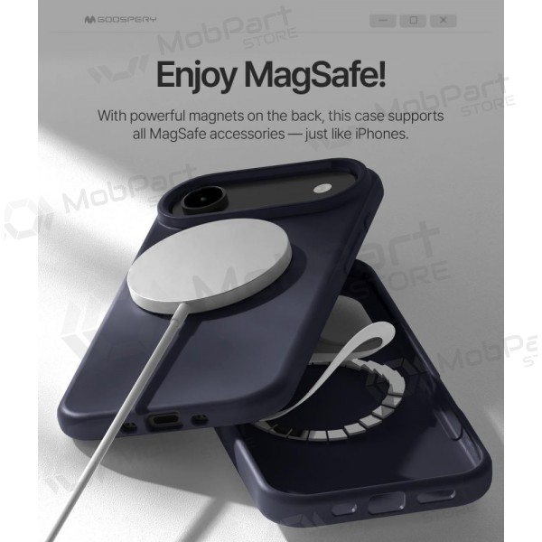 Apple iPhone Air fodral - Mercury "Pure Magsafe Silicon Case" (mörkblå)