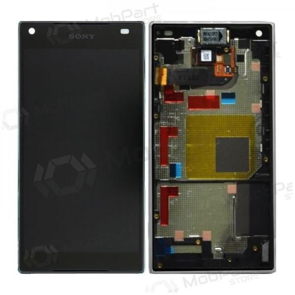 Sony E5803 / E5823 Xperia Z5 Compact skärm (svart) (med ram) (begagnad grade B, original)