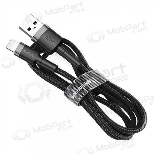 USB kabel Baseus Cafule USB-A to Lightning 2.4A 1.0m grå-svart CALKLF-BG1
