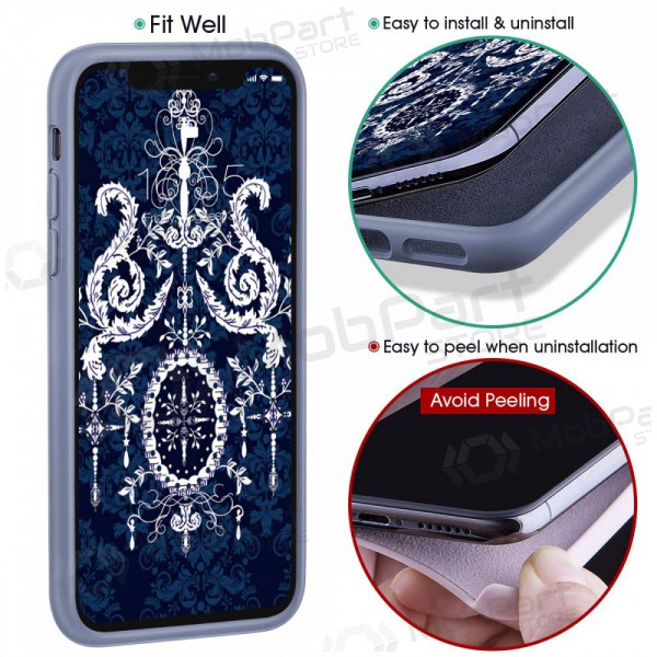 Apple iPhone 11 Pro Max fodral -Liquid Silicone- 2.0mm (lavendelgrå)