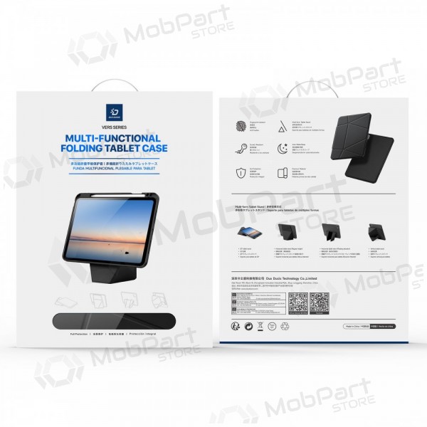 Apple iPad 10.9 2022, iPad 11 2025 fodral - Dux Ducis Vers (svart)