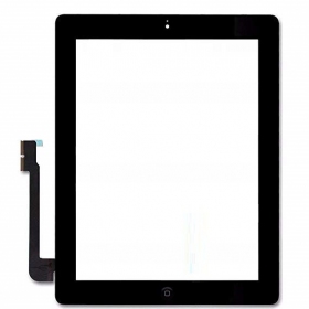 Apple iPad 3 pekskärm su Home mygtuku och laikikliais (svart)