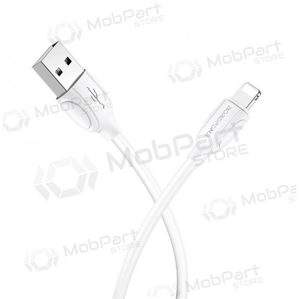 Lightning-kabel Borofone BX19 USB-A till Lightning 1 m vit
