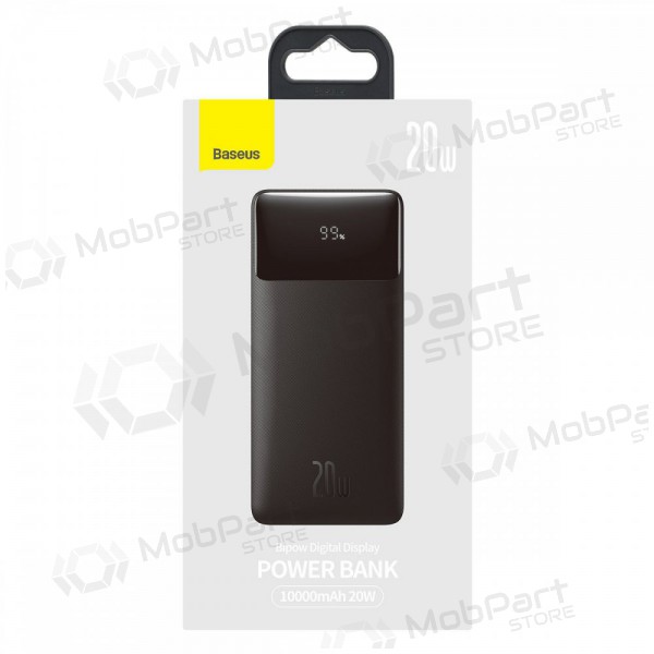 Powerbank Power Bank Baseus Bipow 20W 10000mAh + MicroUSB 0.25m svart PPBD050301