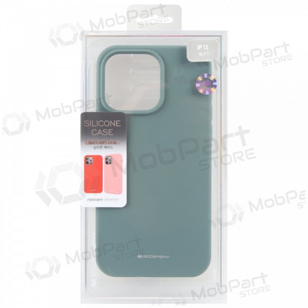 Mobilskal / fodral Mercury Silicone Case Apple iPhone 16e mörkgrön
