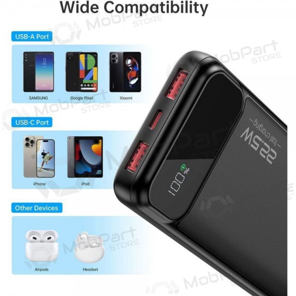 Powerbank Power Bank Choetech B728 22.5W 10000mAh svart
