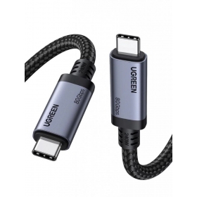 USB-C-kabel Ugreen L706 USB-C till USB-C 1 m 240 W svart